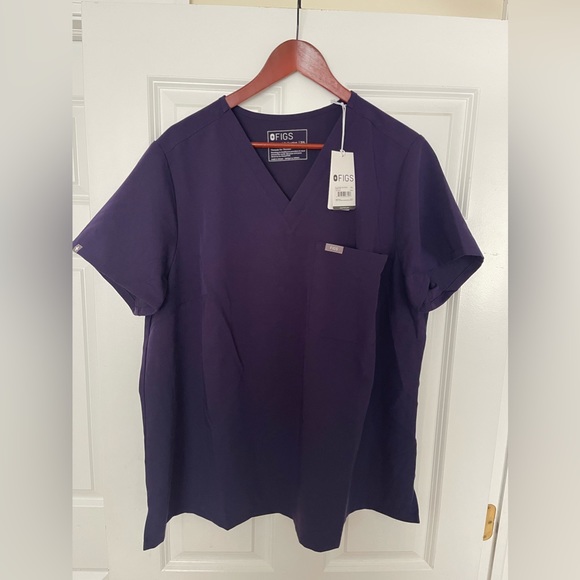Figs Purple Jam Catarina One-Pocket Scrub Top 3XL - Picture 2 of 2